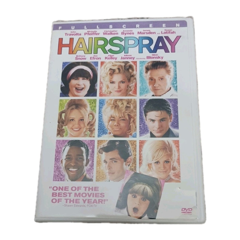 Hairspray DVD 2007 Full Screen Musical Nicole Blonsky John Travolta PG